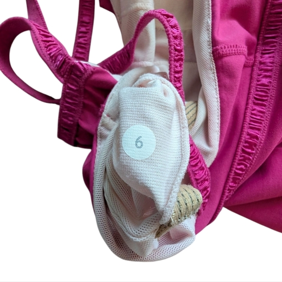 Lululemon Dance Strap Tank Senorita Pink Fuscia Ribbon Rel: 2010 Women's size 6 - Picture 12 of 12